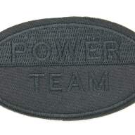 Термоаппликация, овал Power team, 4.8х8.5cм, черный (5477 А) - Термоаппликация, овал Power team, 4.8х8.5cм, черный (5477 А)