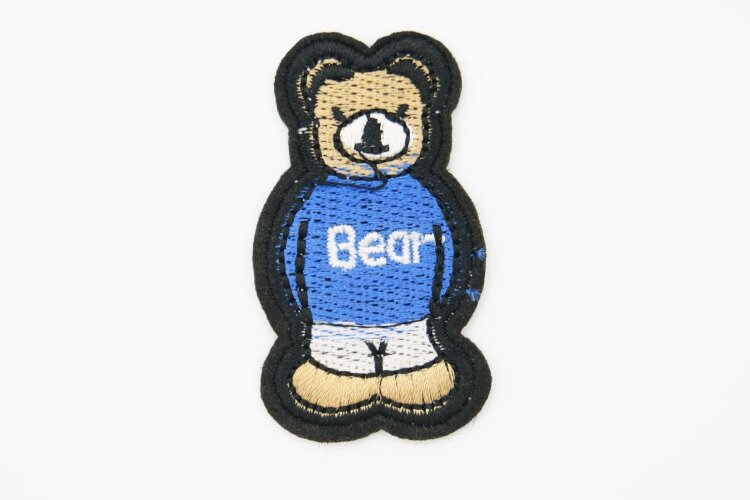 Термоаппликация, мишка bear, 5.5х2.5см (01588)