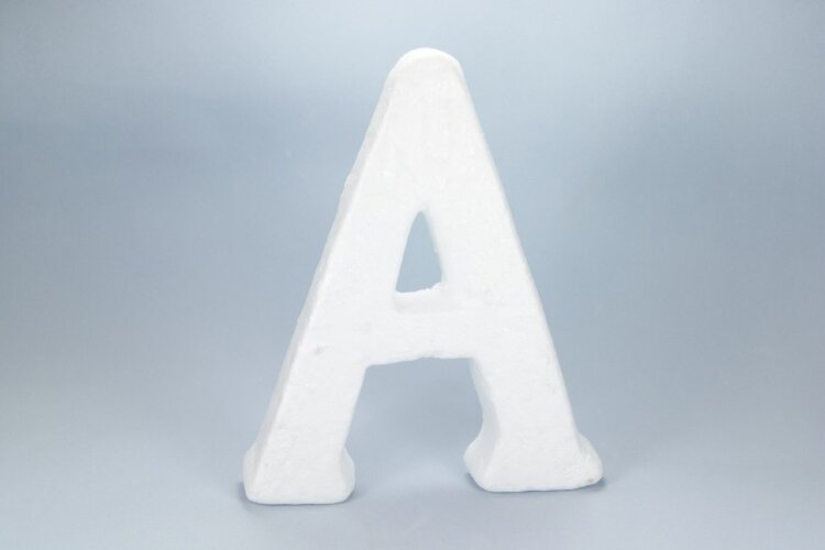 Буква пенопласт, "А"  14х2см, 1шт (Е5407)