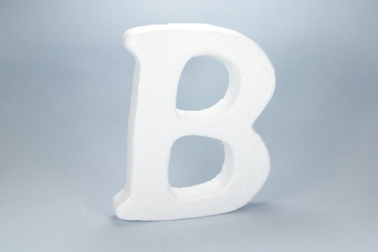 Буква пенопласт, "B"  14х2см, 1шт (Е5408)