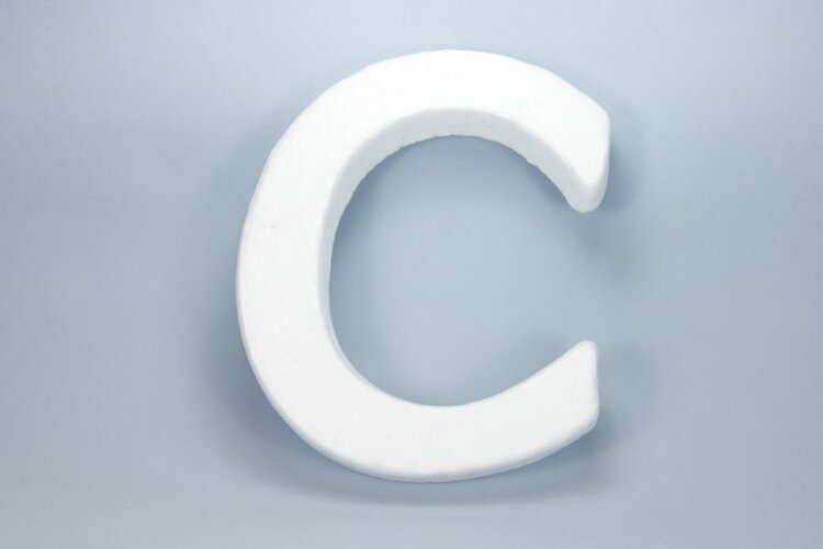 Буква пенопласт, "C"  14х2см, 1шт (Е5409)