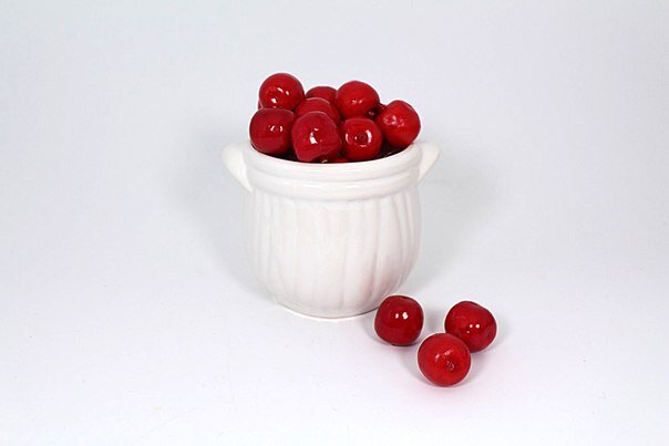 Яблоко, 1.8хd1.8см, без веточки, красный, пенопл, 20шт (Е4462)