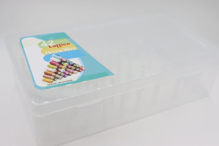 Шкатулка, для 42 катушек, 23х13х6см, пластик (00963)