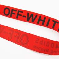 Лента репс 25мм, красная с черным текстом "White", 1м (Е3070) - Лента репс 25мм, красная с черным текстом "White", 1м (Е3070)