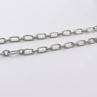 Цепь, звено 8.5х3.5мм, d1мм, якорное плетение, србр, 1м (А2389) - Цепь, звено 8.5х3.5мм, d1мм, якорное плетение, србр, 1м (А2389)
