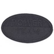 Термоаппликация, овал Power team 8.5х5см, черный (01590) - Термоаппликация, овал Power team 8.5х5см, черный (01590)