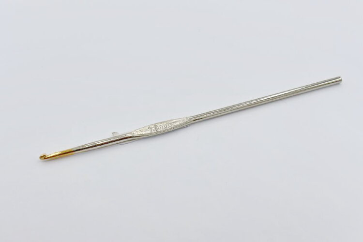 Крючок для вязания, d1.9мм, для ажура тонкой нитью, металл, 1шт (А1889)
