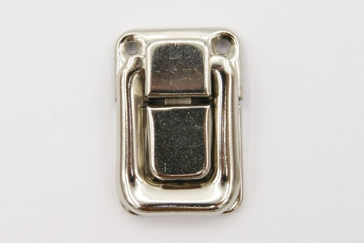 Замок для шкатулки, 24х36х4мм, србр, металл, 4шт (Е6511 Б)