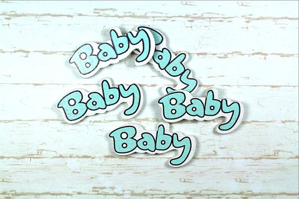 Декор.элемент дерево, baby 15х35мм, 10шт