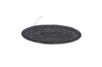 Термоаппликация, овал Champions, 5х1.8см, черный (А8283)