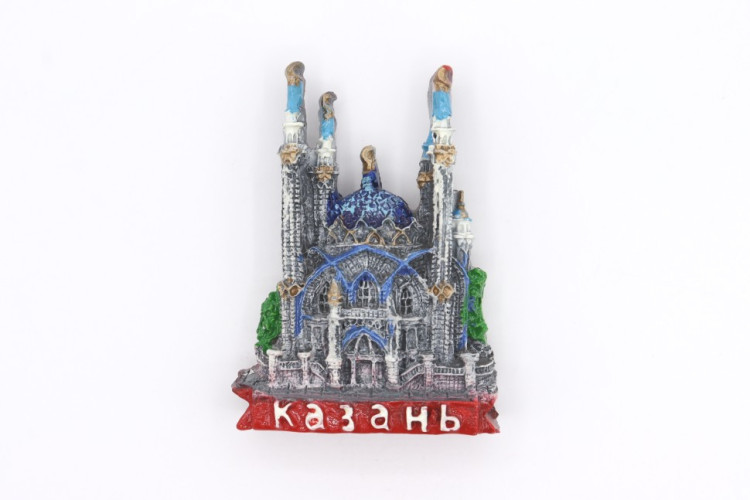 Магнит, Казань мечеть Кул Шариф 6х4.5см, полистоун (1381)